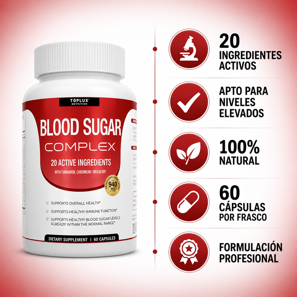Blood Sugar Complex — El apoyo natural que tu cuerpo estaba pidiendo ♥️⚡