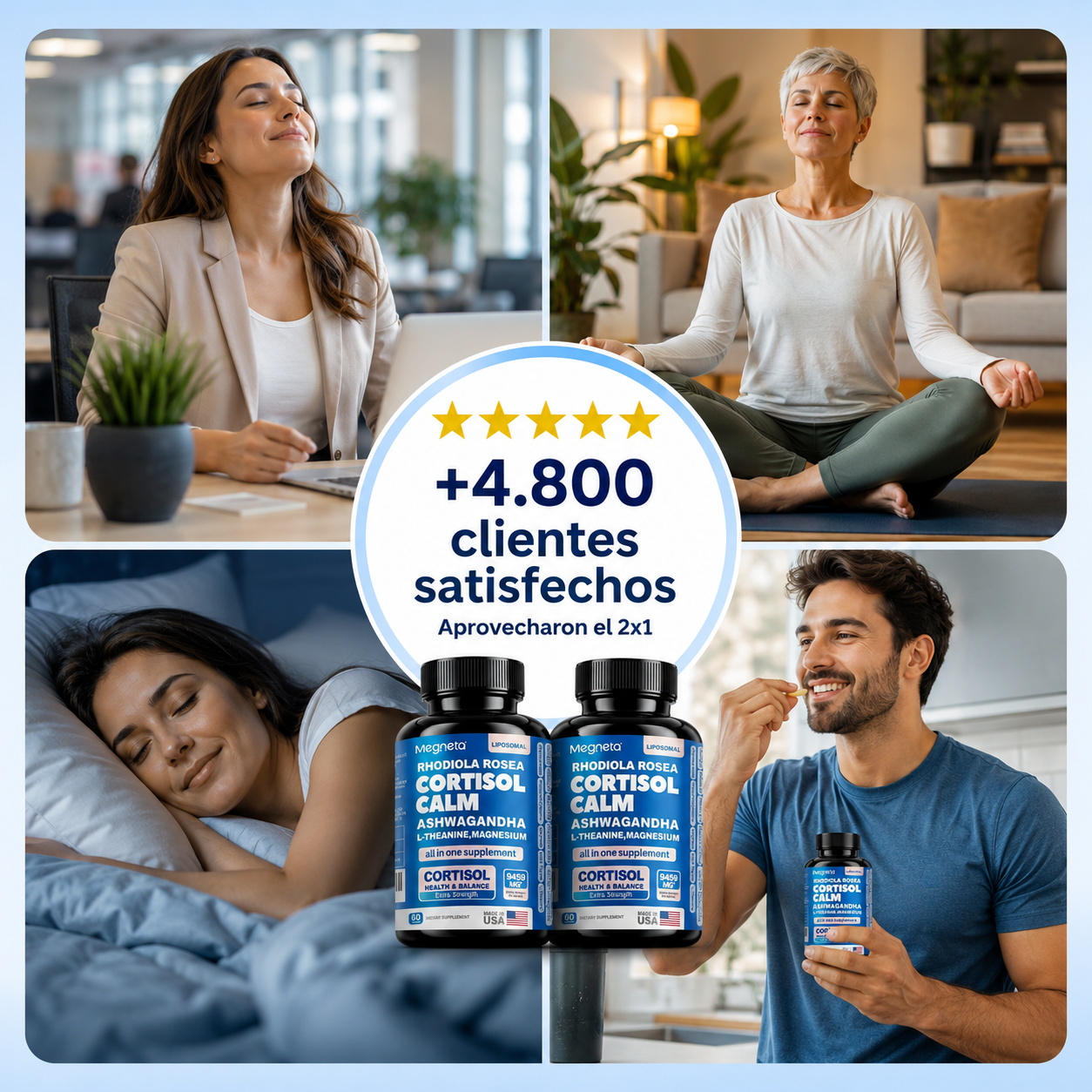 Cortisol Calm | Recupera tu calma y equilibrio natural 💙⚡