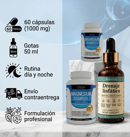 Combo Reset Corporal | Rutina de Drenaje y Relajacion Dia y Noche 💧✨